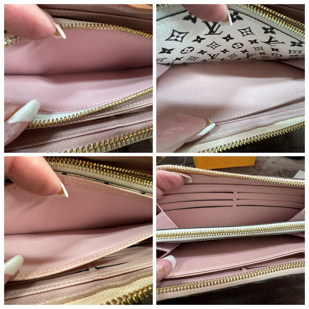Louis Vuitton Reverse Zippy Monogram Wallet Rouge Pink full inclusion - Picture 6 of 11